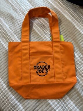 Trader Joe's Orange Canvas Tote